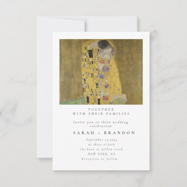 Invitación a la boda de Kiss Old Ping (Anverso)