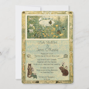 Invitación a la boda de Kitten, libro de cuentos d