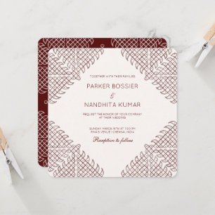 Invitación a la boda de Kolam