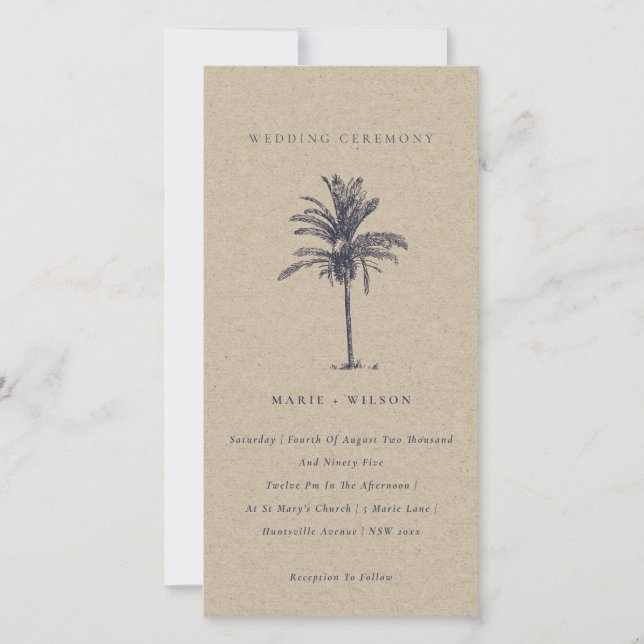 Invitación a la boda de Kraft de la Marina de los  (Anverso)