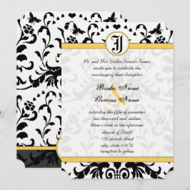 Invitación a la boda de la abeja de la burbuja neg