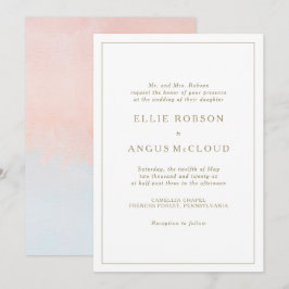 Invitación a la boda de la acuarela de verano