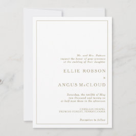 Invitación a la boda de la acuarela de verano