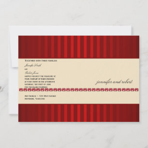Invitación a la boda de la banda roja y la banda d