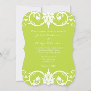 Invitación a la boda de la baraja floral floral Li