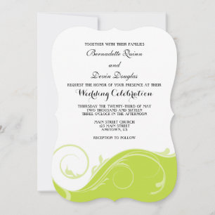 Invitación a la boda de la baraja floral floral Li