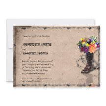 Invitación a la boda de la boda con el alambre de 