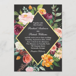 Invitación a la boda de la Boda de Chalkboard Rúst