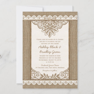 Invitación a la boda de la boda de la Boda de Burl