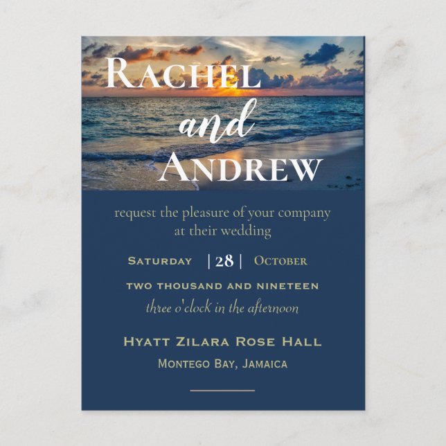 Invitación a la boda de la boda de la boda de los  (Anverso)