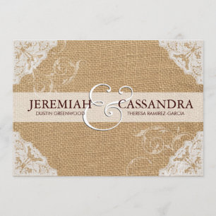 Invitación a la boda de la boda de la encina blanc