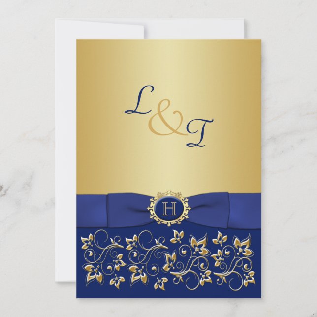 Invitación a la boda de la Boda de la Floral del M (Anverso)
