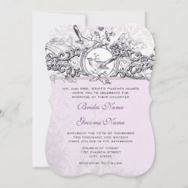 Invitación a la boda de la boda de la Lavanda de l