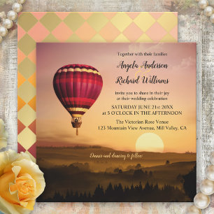 Invitación a la boda de la boda de la luna de glob