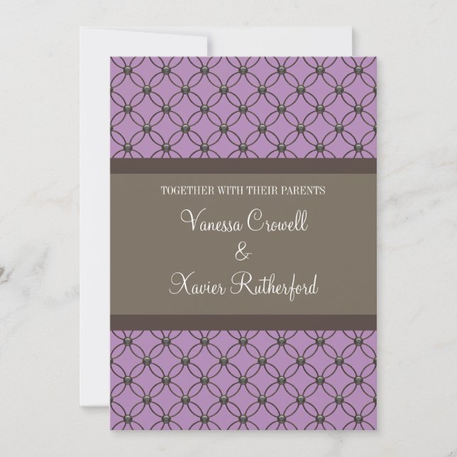 Invitación a la boda de la boda de la novia (Anverso)