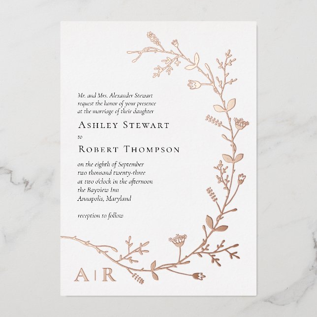Invitación a la boda de la Boda de la Vina del Rel (Anverso)