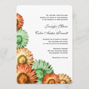Invitación a la boda de la boda de las Flores Past