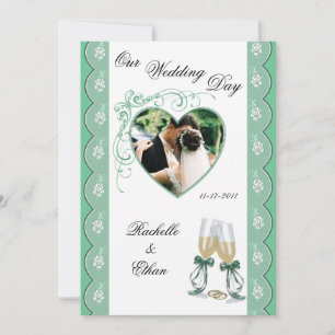 Invitación a la boda de la Boda de Vidrio de Champ