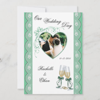 Invitación a la boda de la Boda de Vidrio de Champ