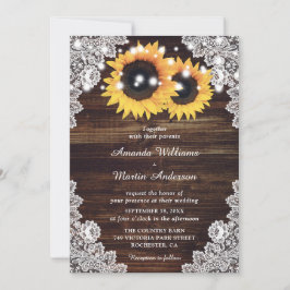 Invitación a la boda de la boda del girasol de la 