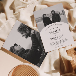 Invitación a la boda de la boda por overlay de 2 f