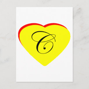 Invitación a la boda de la C roja amarilla en el M