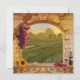 Invitación a la boda de la caída de viñas