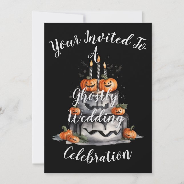 Invitación a la boda de la calabaza (Anverso)