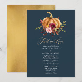 Invitación a la boda de la calabaza de amor