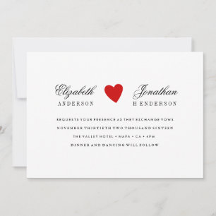 Invitación a la boda de la caligrafía simple del c