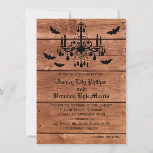 Invitación a la boda de la Candelera de Halloween