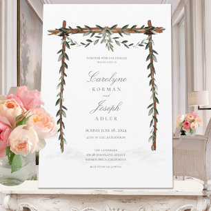 Invitación a la boda de la canopia del Arco de Ram
