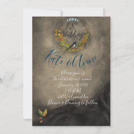 Invitación a la boda de la celebración de Mabon co