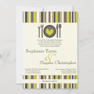 Invitación a la boda de la cena en China moderna