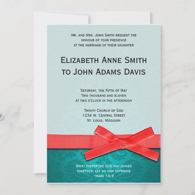 Invitación a la boda de la colección Friends (Anverso)