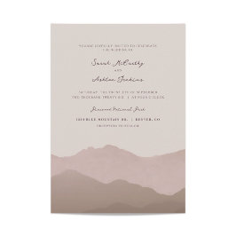 Invitación a la boda de la cordillera