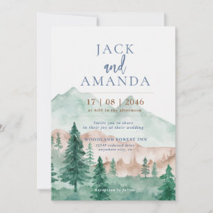Invitación a la boda de la Cordillera Forestal de 