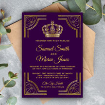 Invitación a la boda de la Corona del Ornato de Or