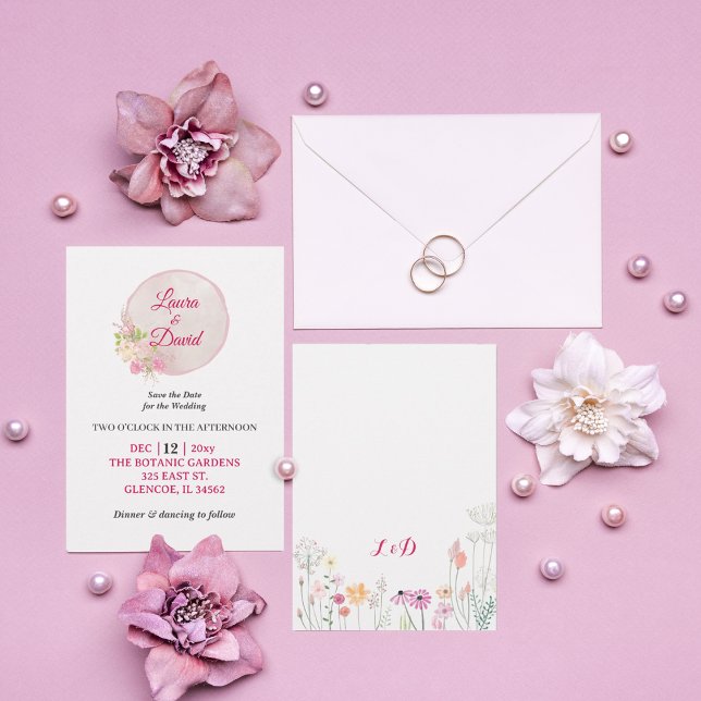 Invitación a la boda de la corona rosa roja (Subido por el creador)