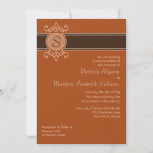 Invitación a la boda de la cosecha clásica de cala