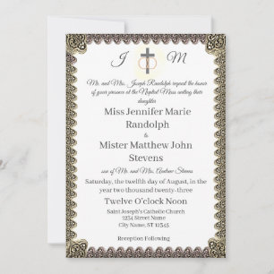 Invitación a la boda de la cosecha de la Iglesia