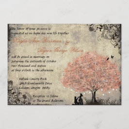 Invitación a la boda de la cosecha del árbol del s