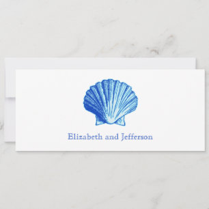 Invitación a la boda de la cubierta azul de Bimini