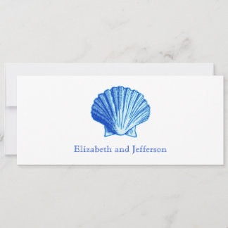 Invitación a la boda de la cubierta azul de Bimini