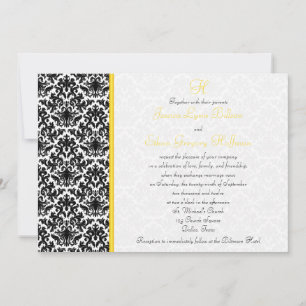 Invitación a la boda de la Damasco Negra, Blanca,