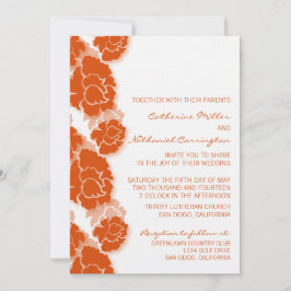 Invitación a la boda de la decadencia floral