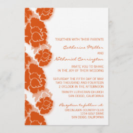 Invitación a la boda de la decadencia floral
