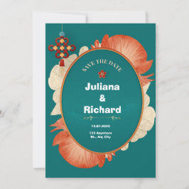 Invitación a la Boda de la Decoración de Flores Ro