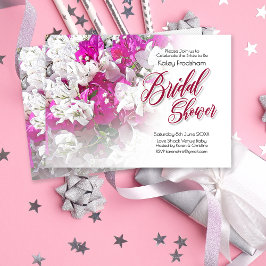 Invitación a la boda de la ducha de novia floral