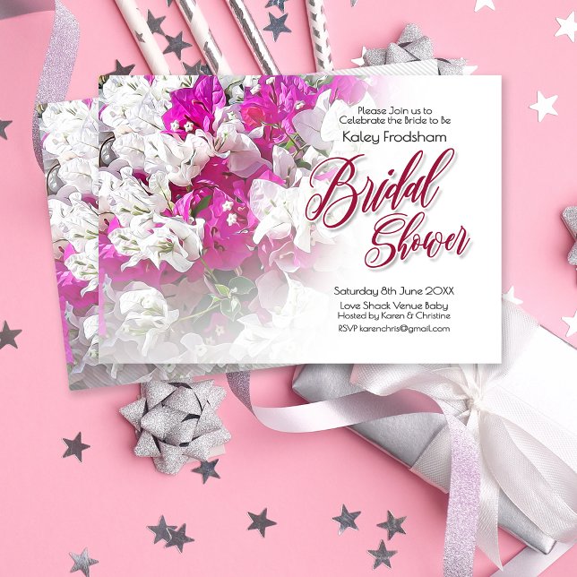 Invitación a la boda de la ducha de novia floral (Subido por el creador)